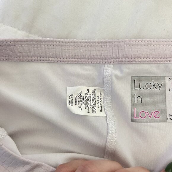 Lucky in Love Multilayer Flip Tennis Skirt Skort Size Large L Baby Pink Coquette - Picture 7 of 7